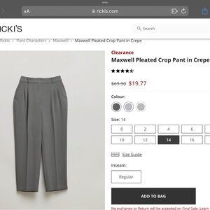 Ricki's Gray Wide Leg Pants